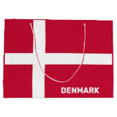 Markierung für benutzerdefinierten Text Dänemark Große Geschenktüte (Rückseite)
