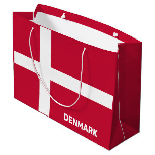 Markierung für benutzerdefinierten Text Dänemark Große Geschenktüte