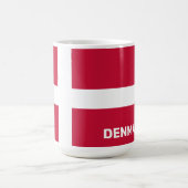 Markierung für benutzerdefinierten Text Dänemark Kaffeetasse (Mittel)