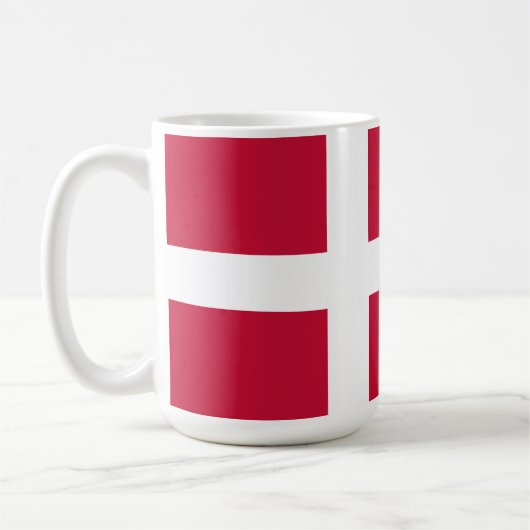 Markierung für benutzerdefinierten Text Dänemark Kaffeetasse (Links)