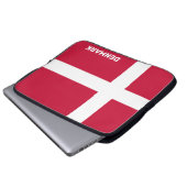 Markierung für benutzerdefinierten Text Dänemark Laptopschutzhülle (Vorne Knopf)