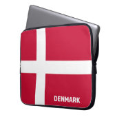 Markierung für benutzerdefinierten Text Dänemark Laptopschutzhülle (Vorderseite Links)
