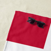 Markierung für benutzerdefinierten Text Dänemark Strandtuch (Beispiel)