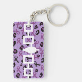 Markierung für das benutzerdefinierte Bewusstsein Schlüsselanhänger (Rückseite)