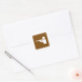 Markierung für den Bereich Runder Aufkleber (Umschlag)