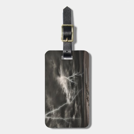 Markierung für den Blitzschlag Gepäckanhänger (Vorderseite vertikal)