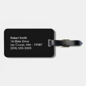 Markierung für den Blitzschlag Gepäckanhänger (Rückseite horizontal)