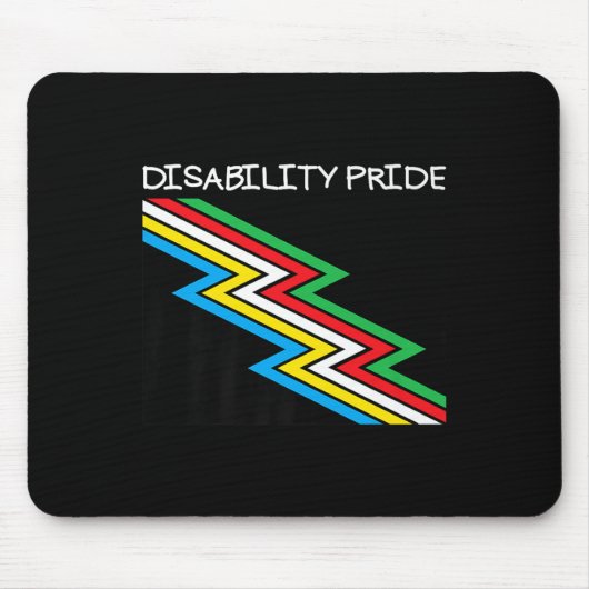 Markierung für den Mit Behinderung Stolz Monat Inv Mousepad (Vorne)