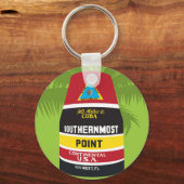 Markierung für den südlichsten Punkt West Florida Schlüsselanhänger (Vorderseite)