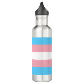 Markierung für den Trans Pride (Transgender Pride) Edelstahlflasche (Links)