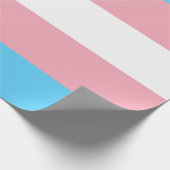 Markierung für den Trans Pride (Transgender Pride) Geschenkpapier (Ecke)