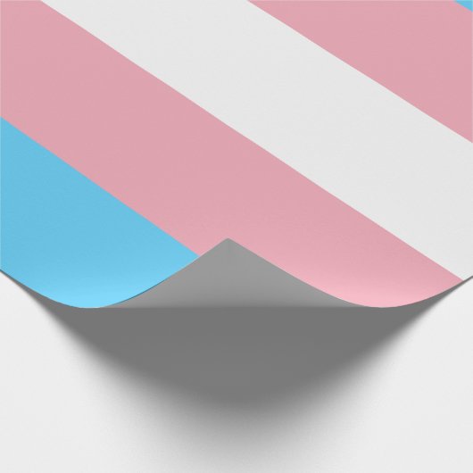 Markierung für den Trans Pride (Transgender Pride) Geschenkpapier (Ecke)