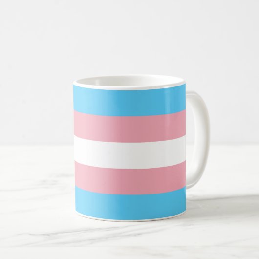 Markierung für den Trans Pride (Transgender Pride) Kaffeetasse (VorderseiteRechts)