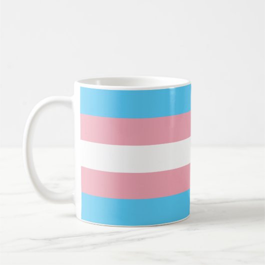Markierung für den Trans Pride (Transgender Pride) Kaffeetasse (Links)