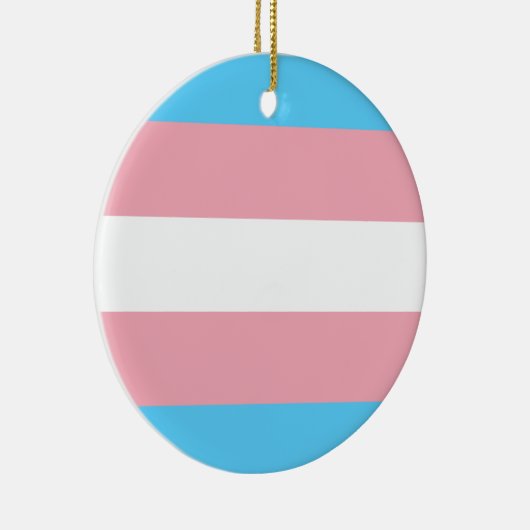 Markierung für den Trans Pride (Transgender Pride) Keramik Ornament (Rechts)
