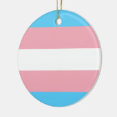 Markierung für den Trans Pride (Transgender Pride) Keramik Ornament (Links)