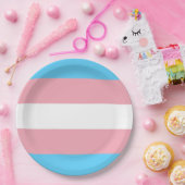 Markierung für den Trans Pride (Transgender Pride) Pappteller (Party)