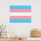 Markierung für den Trans Pride (Transgender Pride) Poster (Küche)