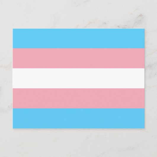 Markierung für den Trans Pride (Transgender Pride) Postkarte (Vorderseite)