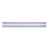Markierung für den Trans Pride (Transgender Pride) Satinband (Vorderseite)