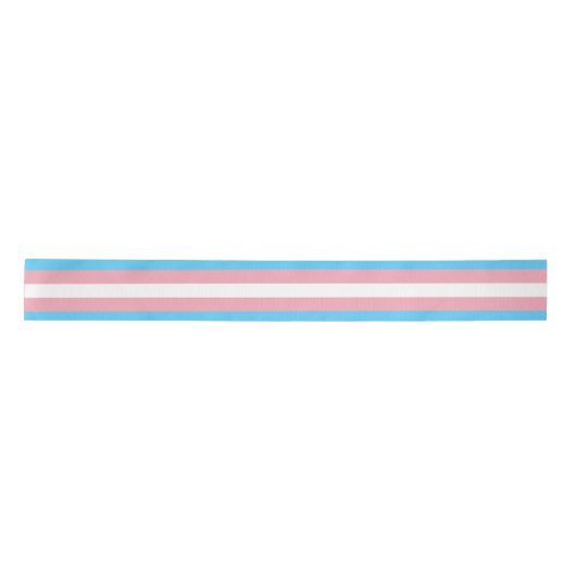 Markierung für den Trans Pride (Transgender Pride) Satinband (Vorderseite)