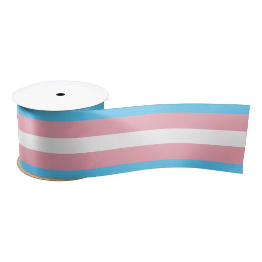 Markierung für den Trans Pride (Transgender Pride) Satinband (Spule)