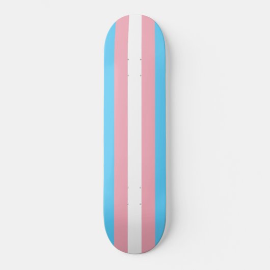 Markierung für den Trans Pride (Transgender Pride) Skateboard (Vorderseite)