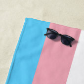 Markierung für den Trans Pride (Transgender Pride) Strandtuch (Beispiel)