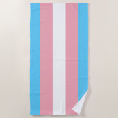 Markierung für den Trans Pride (Transgender Pride) Strandtuch (Vorderseite)