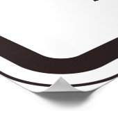 Markierung für die Haltelinie Poster (Ecke)