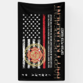 Markierung für die rote Linie | Ruhestand der Feue Banner (Vertikal)