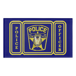 Markierung für die Wiederverwendbarkeit des Polize Namenschild