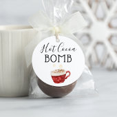 Markierung für Hot-Chocolate-Bomben Geschenkanhänger