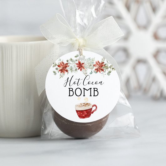 Markierung für Hot-Chocolate-Bomben Geschenkanhänger