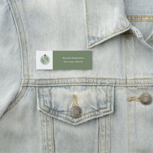 Markierungen für akupunkturintegrative Arzneimitte Namensschild (Beispiel)