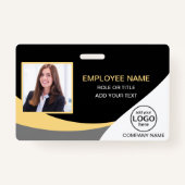 Markierungen für Firmenkundennamen im benutzerdefi Ausweis (Vorderseite)