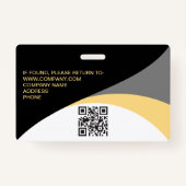 Markierungen für Firmenkundennamen im benutzerdefi Ausweis (Rückseite)