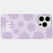Markierungen für hellviolette, blumeneigene Monogr Case-Mate iPhone Hülle (Rückseite (Horizontal))