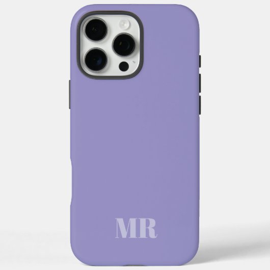 Markierungen für hellviolette Monogramme Case-Mate iPhone Hülle (Rückseite)