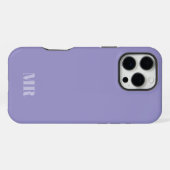 Markierungen für hellviolette Monogramme iPhone Hülle (Rückseite (Horizontal))