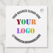 Markierungen für kundenspezifische Firmenlogos und Geschenkanhänger (Rückseite)