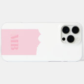 Markierungen für rosa und weiße Monogramm Case-Mate iPhone Hülle (Rückseite (Horizontal))
