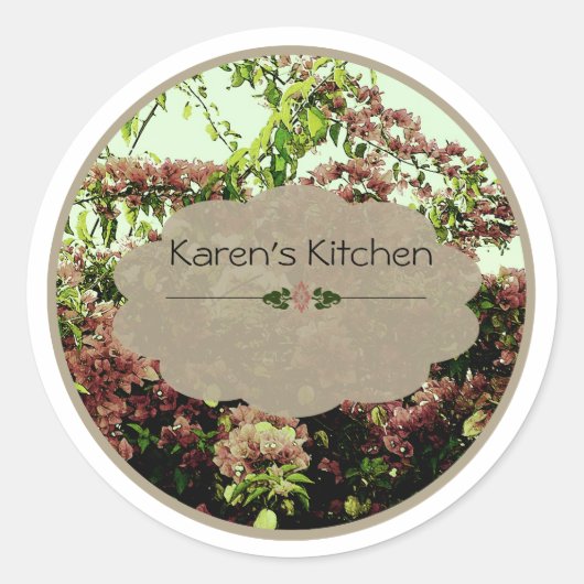 Markierungen für rosafarbene Azalea Runder Aufkleber (Vorderseite)