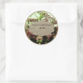 Markierungen für rosafarbene Azalea Runder Aufkleber (Tasche)