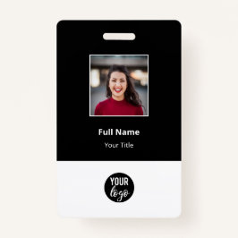 Markierungen für schwarze Standard-Firmenmitarbeit Ausweis