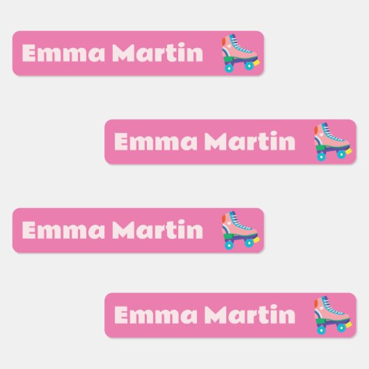 Markierungen für Stifte - Roller Disco Hellrosa Etiketten (Gruppe)