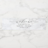 Markierungen für Wasserflaschen aus weißem Marmor Wasserflaschenetikett (Einzelnes Label)