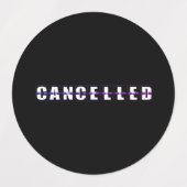 Markierungen storniert etiketten (Design 2)