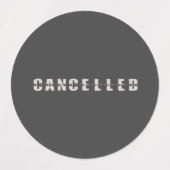 Markierungen storniert etiketten (Design 1)