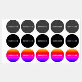 Markierungen storniert etiketten (Blatt)